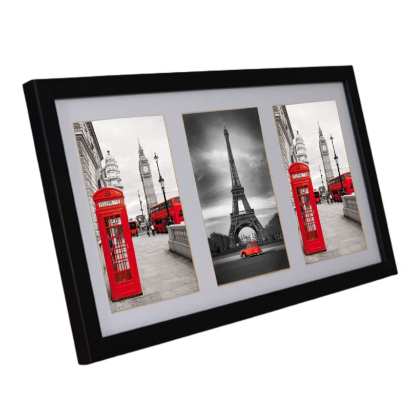 Multiramka BD art Basic 18x35 na 3 zdjęcia 10x15 cm czarna 1 szt.