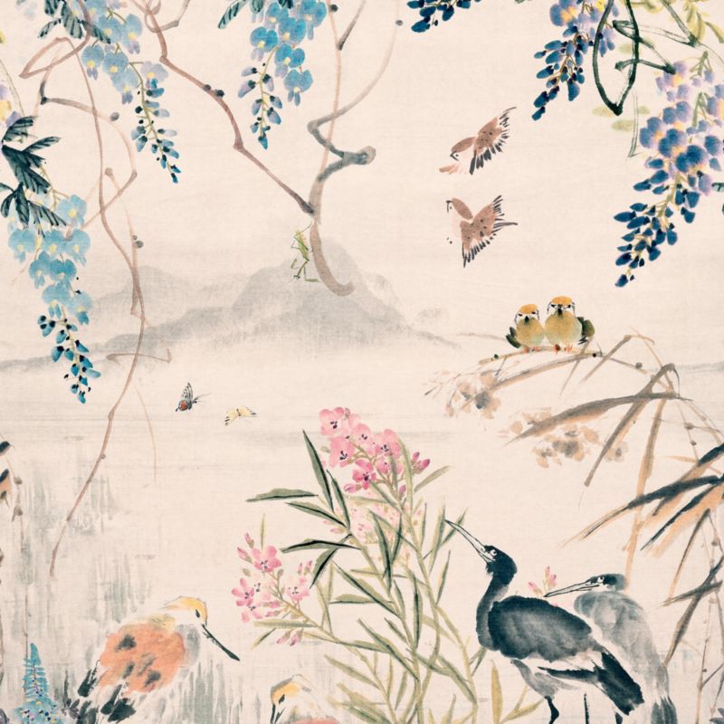 Mural winylowy na flizelinie GoodHome Wulfen widok czarny