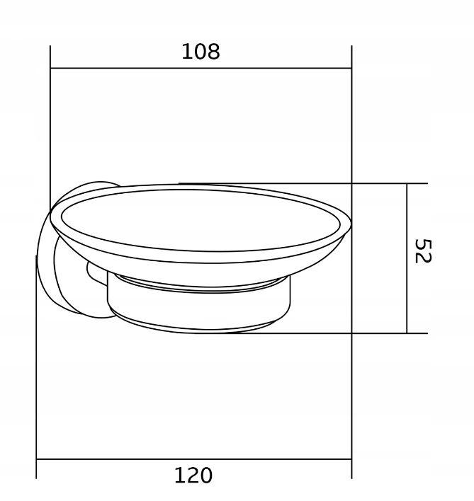 Mydelniczka ścienna Mexen Remo różowe złoto 10,8 x 5,2 cm 1 szt.
