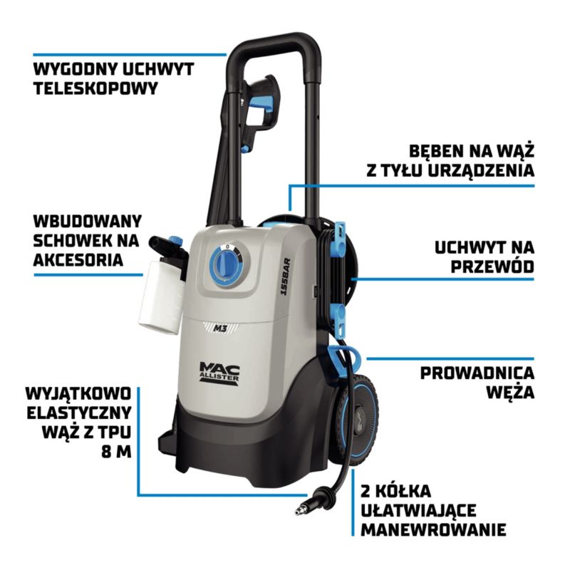 Myjka ciśnieniowa Mac Allister M3 2200W 155 bar