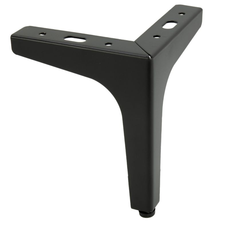 Nóżka meblowa B&B Kotwica czarna metalowa wysokość 15 cm  1 szt