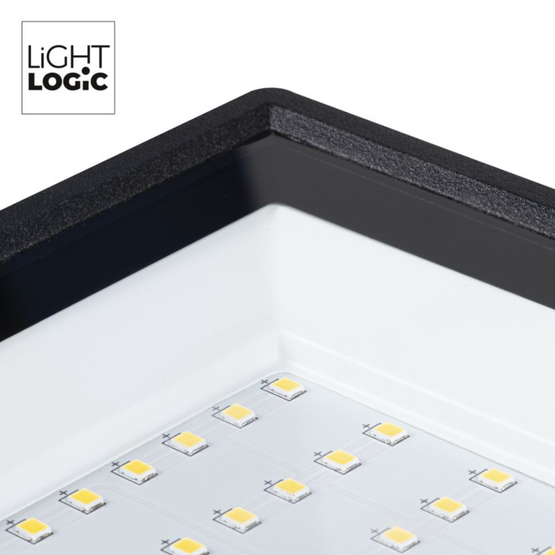 Naświetlacz LED LightLogic LL LATA 50W-B-SE 30603  czujnik ruchu czarny PIR 1 szt.