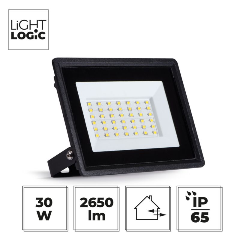 Naświetlacz LED LightLogic LLN FDL LED 30W-B 66010 oprawa 30W wodoodporny oświetlenie podjazdów 1 szt.