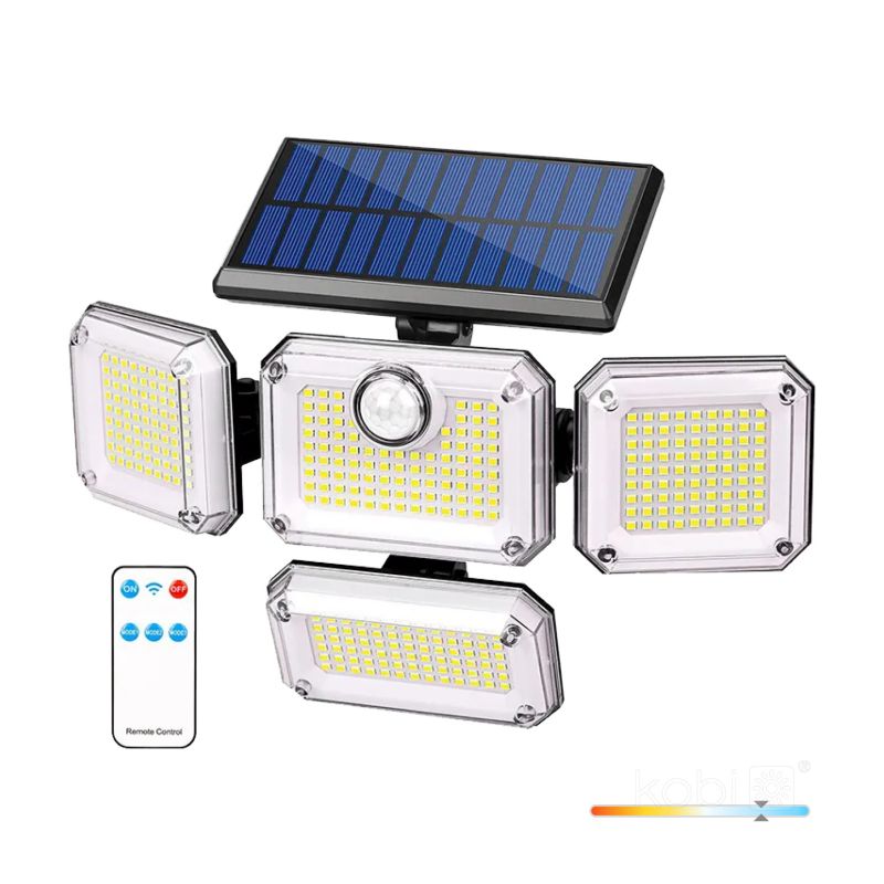 Naświetlacz z czujnikiem ruchu solarny Kobi LED 2,5W 6000K 1szt.