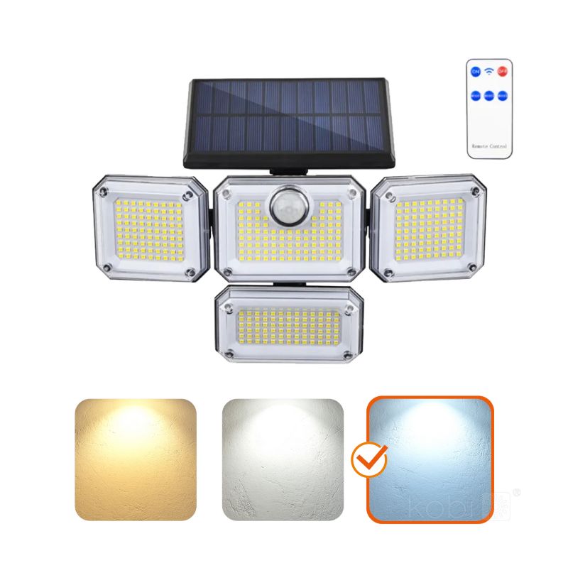Naświetlacz z czujnikiem ruchu solarny Kobi LED 2,5W 6000K 1szt.