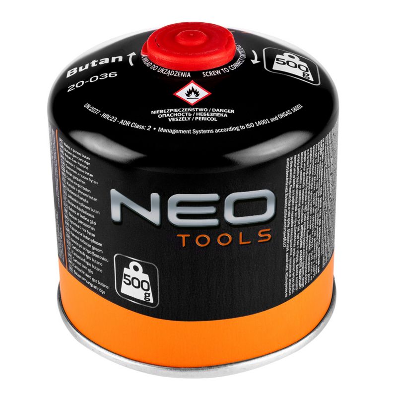 Nabój NEO z gazem butan 500 g, nakręcany 20-036  1szt.