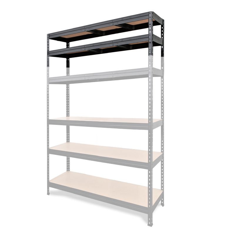 Nadstawka metalowa do regału GoodHome Rand 46 x 166 x 60 cm 2 półki 300 kg