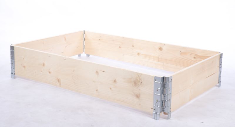 Nadstawka paletowa MODO24 naturalne drewno do grządki i zielnika 120 x 80 cm 2 szt.