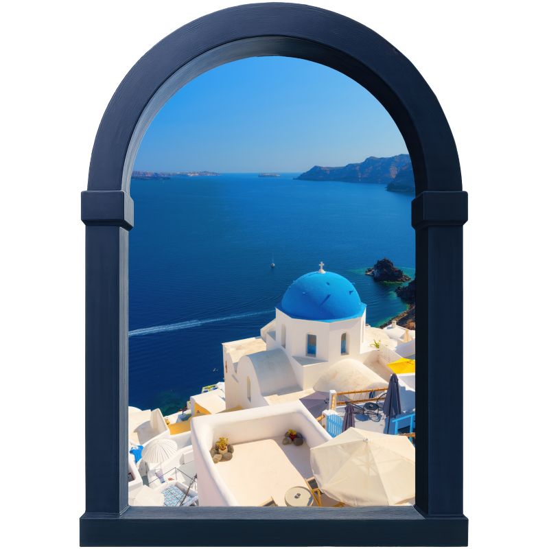 Naklejka dekoracyjna 3D Wallfluent Śródziemnomorski widok 57x80 cm Do salonu sypialni Na ścianę 1 rol.