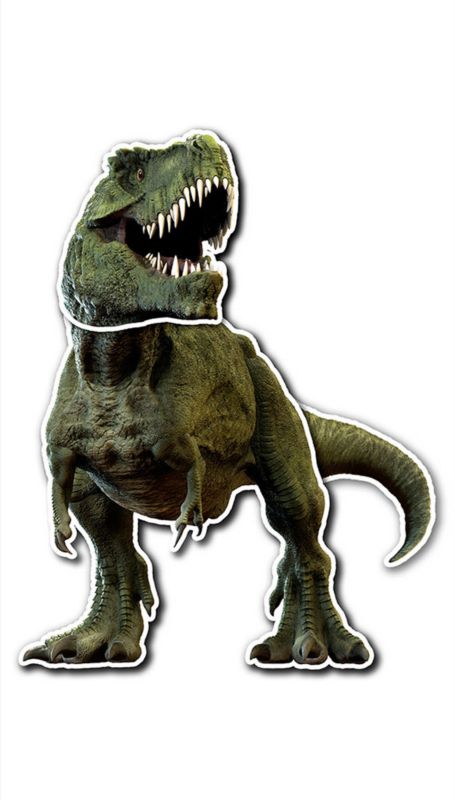 Naklejka na ścianę Sanders & Sanders dinozaury zielonym 20 x 14 cm - 1 szt.