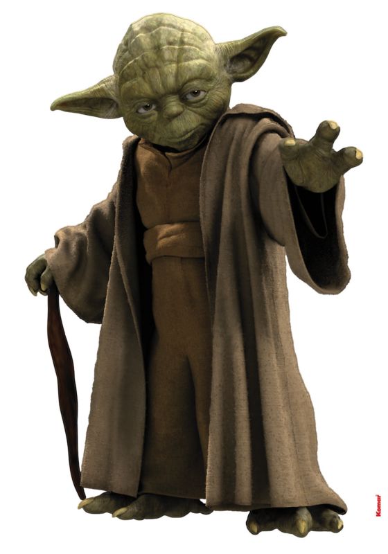 Naklejka Star Wars Yoda 100 x 70 cm