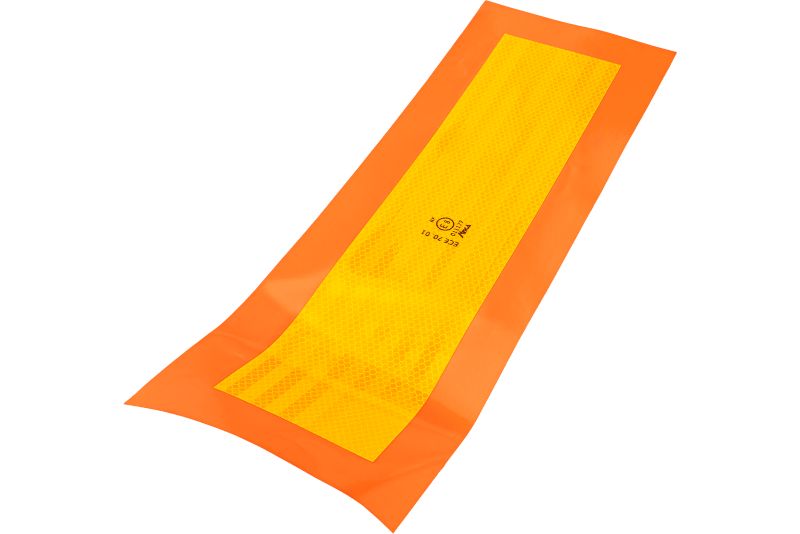 Naklejki nalepki odblaskowe HERMON tablice wyróżniające pojazdy długie 56x19cm L+P 2 szt.