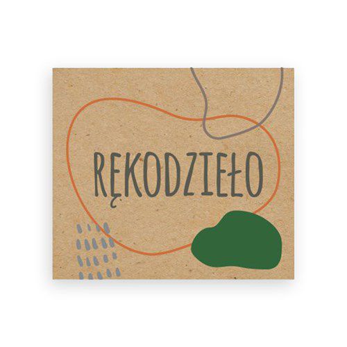 Naklejki NEOPAK Kraft 35x40mm Rękodzieło 200 szt.