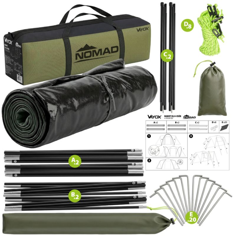 Namiot 4 osobowy Vayox VA0428 NOMAD 1szt.