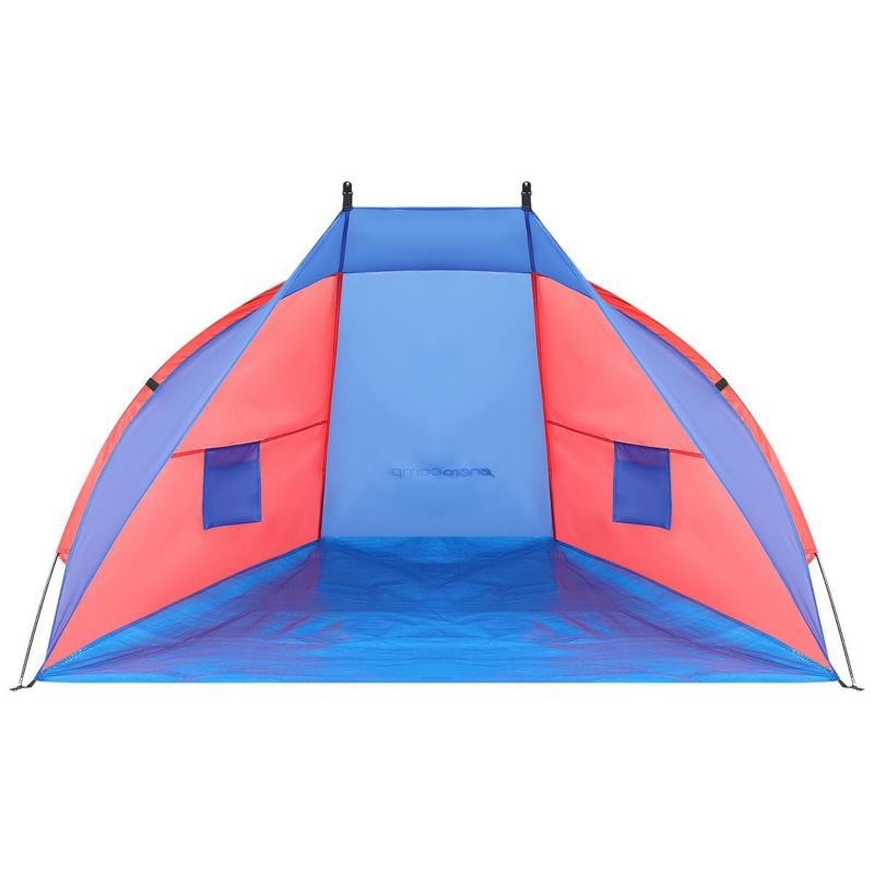 Namiot Enero Camp osłona plażowa Sun 200X120X120cm niebiesko-czerwona 1szt.