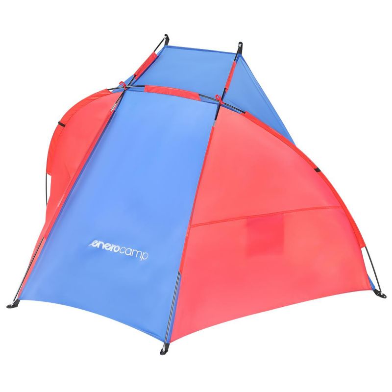 Namiot Enero Camp osłona plażowa Sun 200X120X120cm niebiesko-czerwona 1szt.