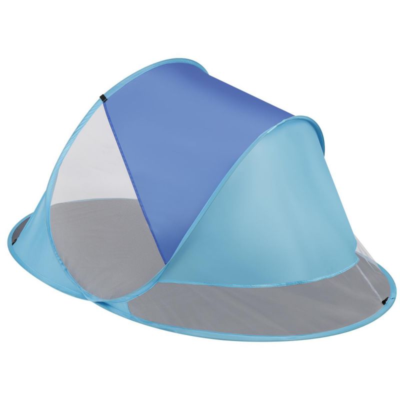 Namiot Enero Camp parawan plażowy samorozkładający 190X120X90/70cm niebieski Pop-Up  1szt.