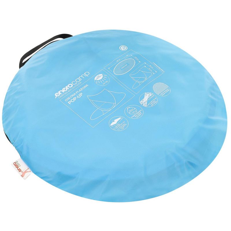 Namiot Enero Camp parawan plażowy samorozkładający 190X120X90/70cm niebieski Pop-Up  1szt.