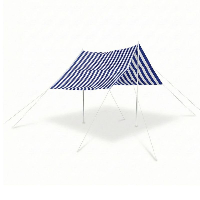 Koopman Tent Sail Canopy Sluneční stříška s tyčemi 297X170Cm Modrá 1ks.