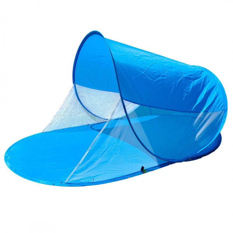 Namiot plażowy Artdesign, przewiewny parawan, składany w pokrowcu 200x120cm, niebieski 1 szt.