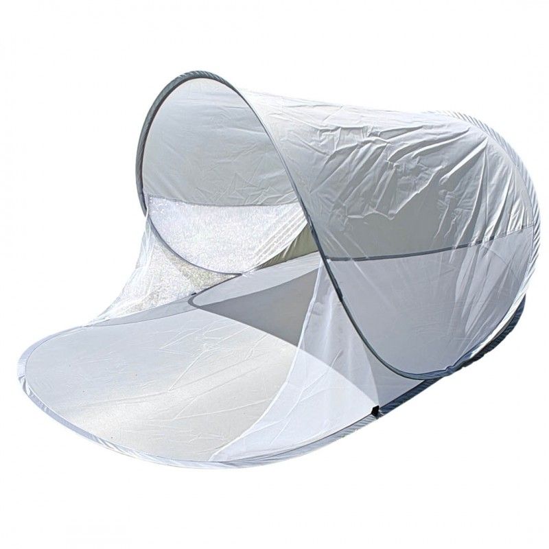 Namiot plażowy Artdesign przewiewny parawan, składany w pokrowcu 200x120cm szary 1 szt.