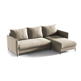 Narożnik Bettso Belis 216 x 165 cm z funkcją spania ciemny beż 1szt.