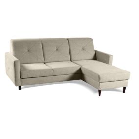 Narożnik Bettso Nordic 217x162 cm z funkcją spania beżowy 1szt.