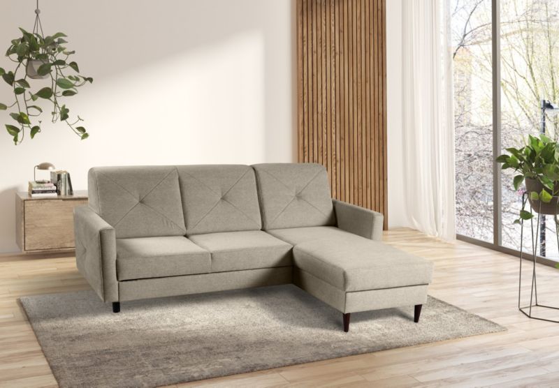 Narożnik Bettso Nordic 217x162 cm z funkcją spania ciemny beż 1szt.
