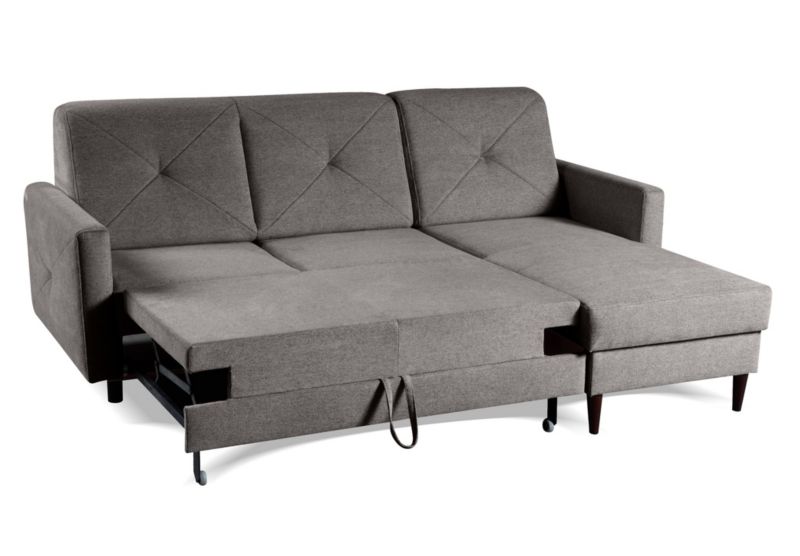 Narożnik Bettso Nordic 217x162 cm z funkcją spania ciemny szary 1szt.