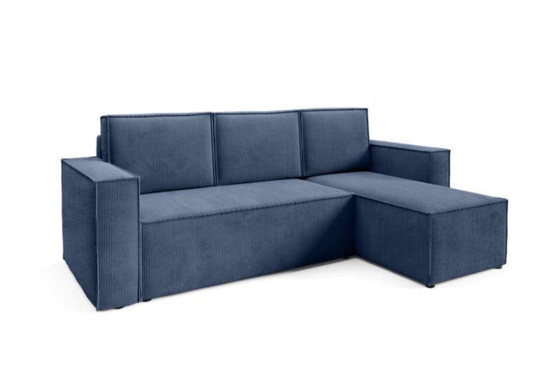 Narożnik Bettso Roda 248 x 150 cm z funkcją spania granatowy 1szt.