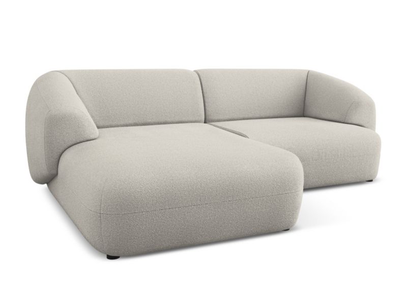 Narożnik lewostronny Makamii Moana z tkaniną boucle 230x98 cm beżowy 1 szt.