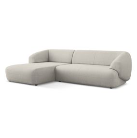 Narożnik lewostronny Makamii Moana z tkaniną boucle 280x156 cm beżowy 1 szt.
