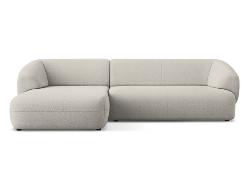 Narożnik lewostronny Makamii Moana z tkaniną boucle 280x156 cm beżowy 1 szt.