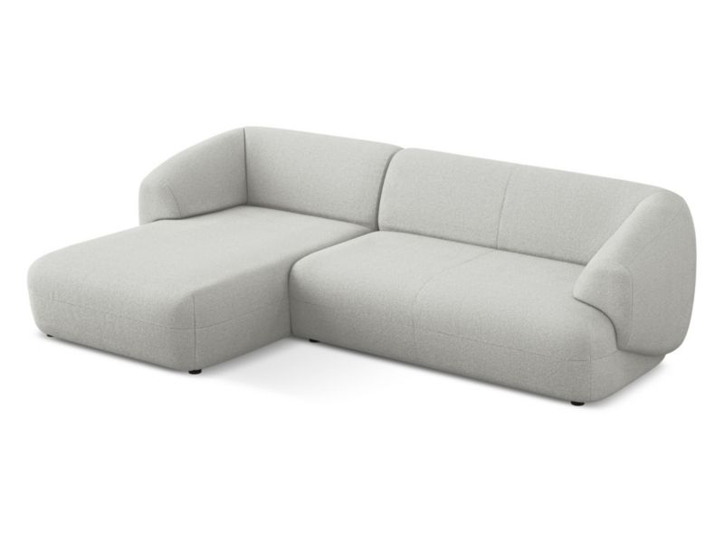 Narożnik lewostronny Makamii Moana z tkaniną boucle 280x156 cm jasny szary 1 szt.