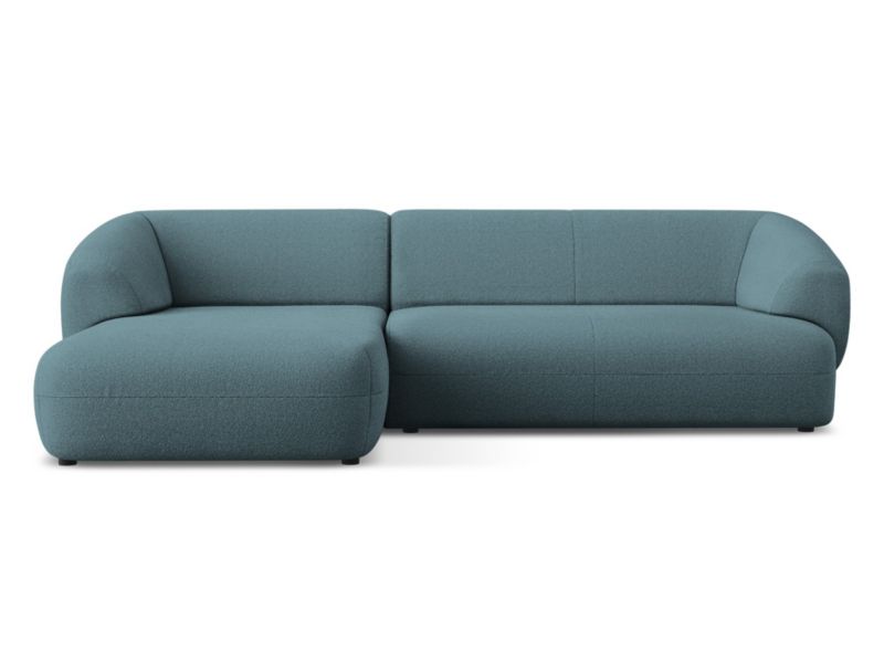 Narożnik lewostronny Makamii Moana z tkaniną boucle 280x156 cm jeans 1 szt.