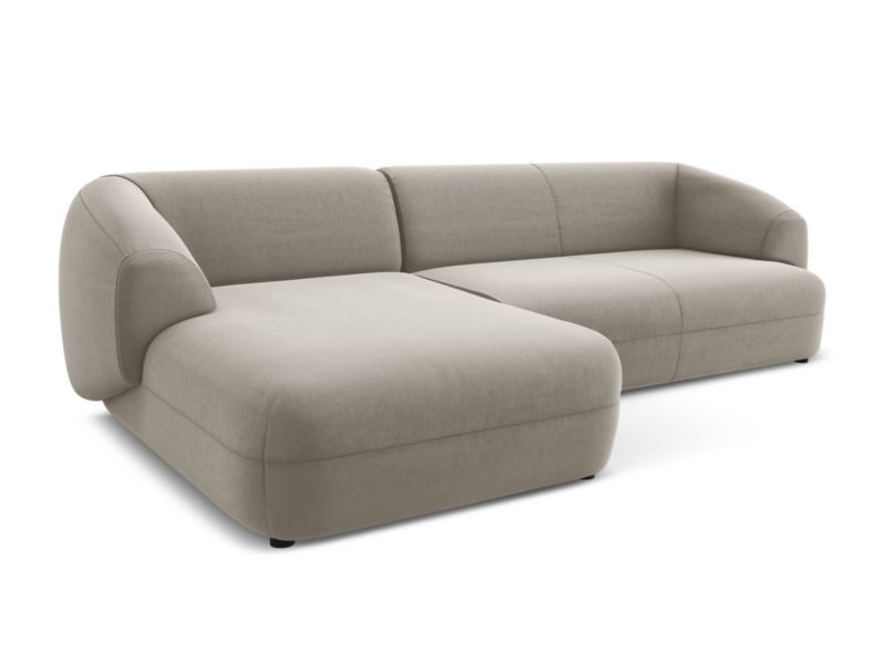 Narożnik lewostronny Makamii Moana z weluru 280x156 cm kreci 1 szt.