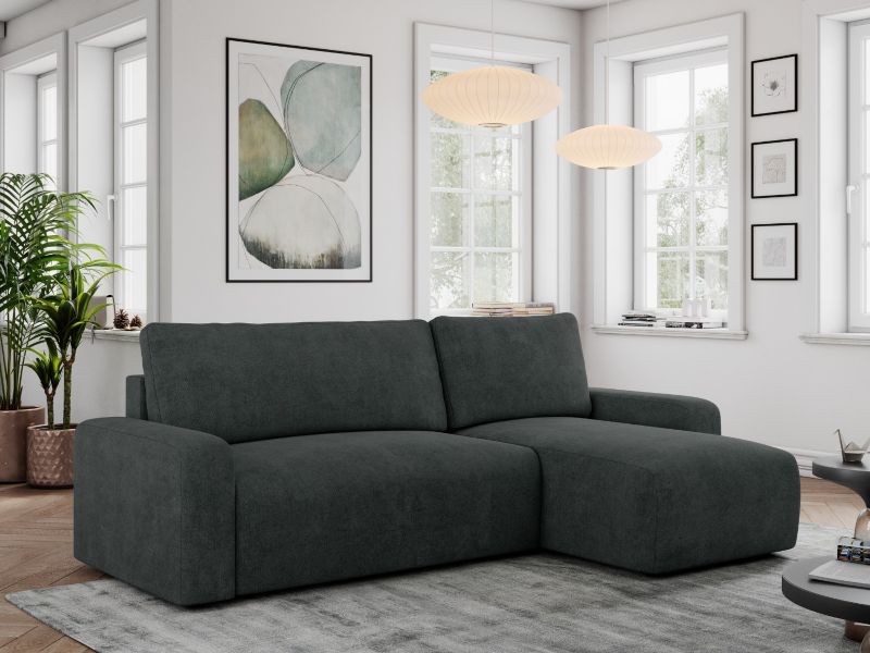 Narożnik MKS Meble ARGOS L uniwersalny ciemnoszary struktura 1szt.