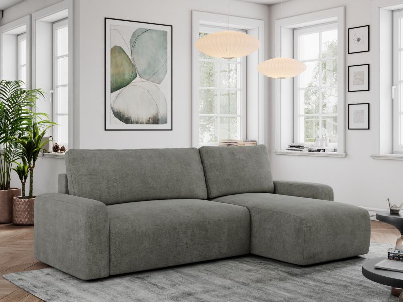 Narożnik MKS Meble ARGOS L uniwersalny szary struktura 1szt.