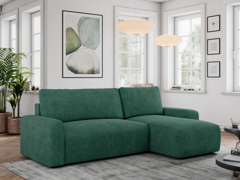 Narożnik MKS Meble ARGOS L uniwersalny zielony struktura 1szt.