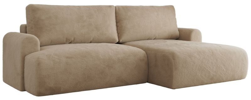 Narożnik MKS Meble TONO L strona prawa beżowy plusz 1szt.
