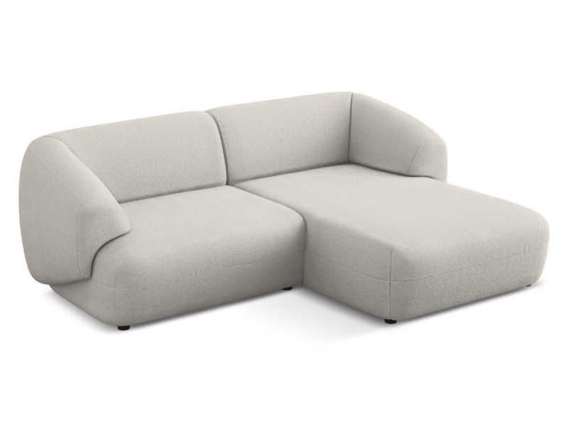 Narożnik prawostronny Makamii Moana z tkaniną boucle 230x98 cm beżowy 1 szt.