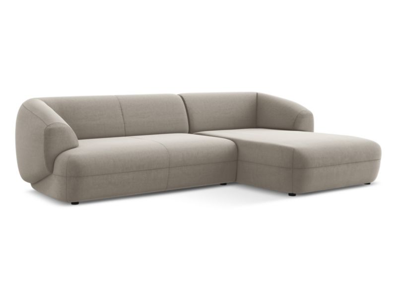 Narożnik prawostronny Makamii Moana z weluru 280x156 cm kreci 1 szt.