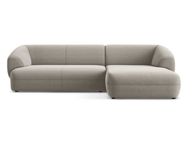 Narożnik prawostronny Makamii Moana z weluru 280x156 cm kreci 1 szt.