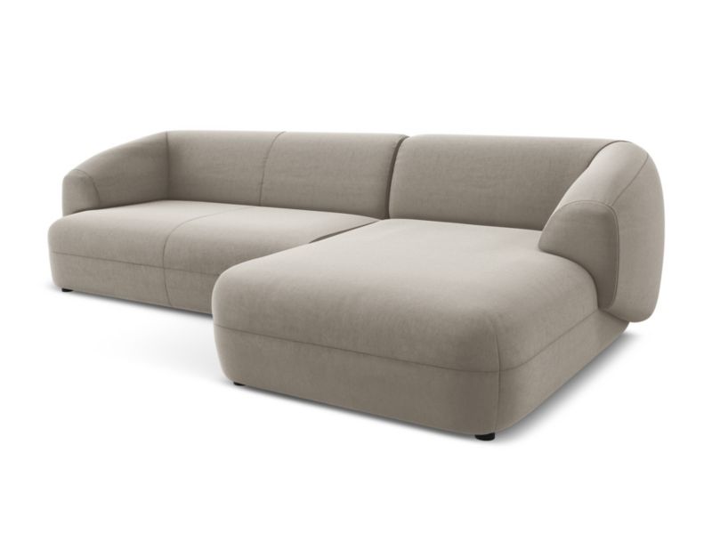 Narożnik prawostronny Makamii Moana z weluru 280x156 cm kreci 1 szt.