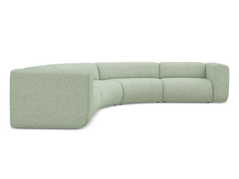 Narożnik uniwersalny Makamii Ekahi z tkaniny strukturalnej 318x318 cm jasnozielony 1 szt.