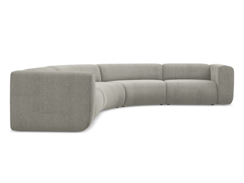 Narożnik uniwersalny Makamii Ekahi z tkaniny szenilowej 318x318 cm beżowy 1 szt.