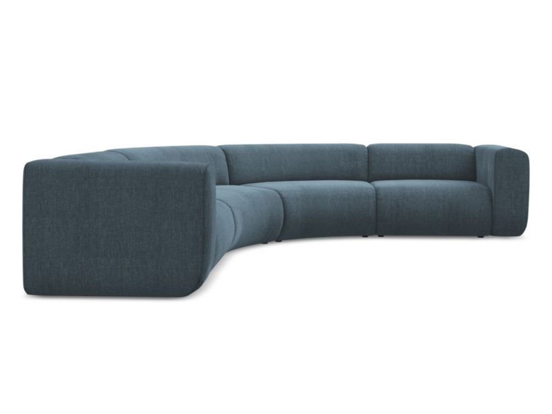 Narożnik uniwersalny Makamii Ekahi z tkaniny szenilowej 318x318 cm jeans 1 szt.