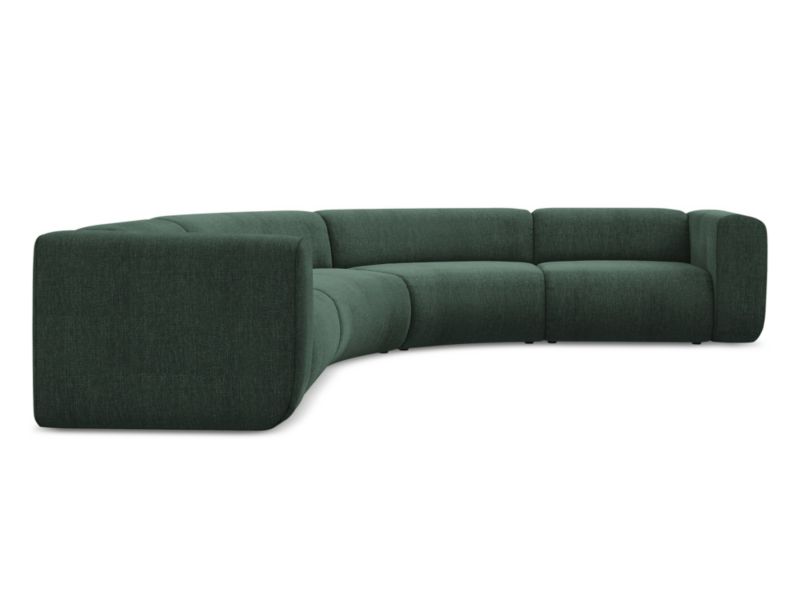 Narożnik uniwersalny Makamii Ekahi z tkaniny szenilowej 318x318 cm zielony 1 szt.