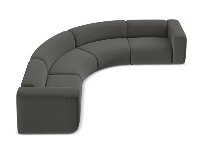 Narożnik uniwersalny Makamii Ekahi z weluru 318x318 cm stalowy 1 szt.