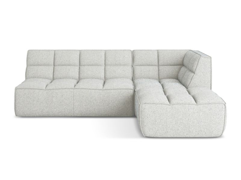 Narożnik uniwersalny Makamii Kalai z tkaniny strukturalnej 258x178 cm beżowy 1 szt.